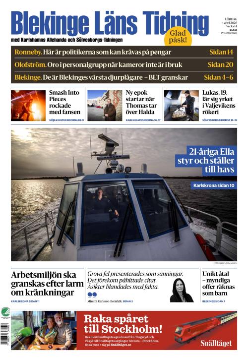 Blekinge Läns Tidning 4.4.2026