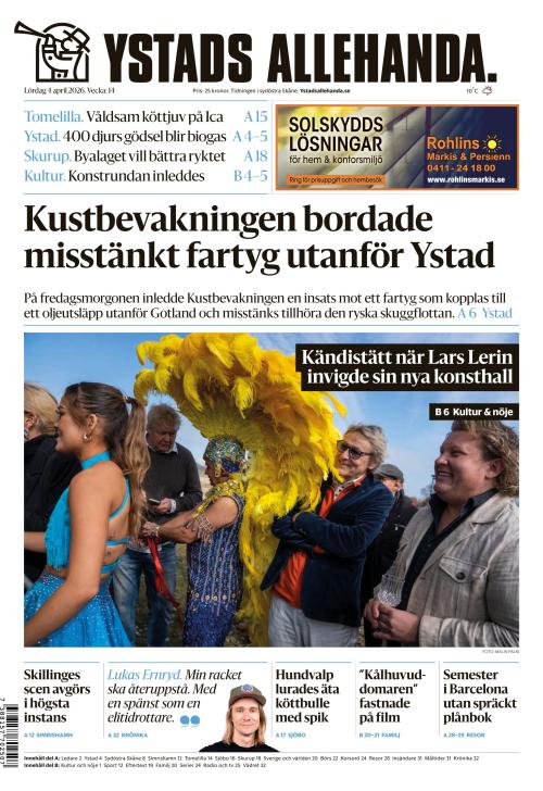 Ystads Allehanda 4.4.2026