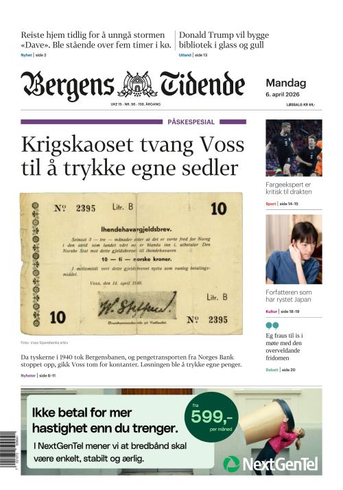 Bergens Tidende 6.4.2026