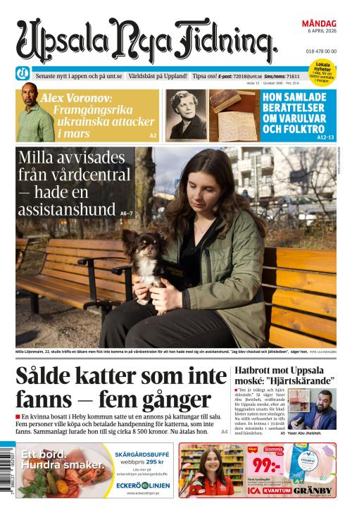 Upsala Nya Tidning 6.4.2026