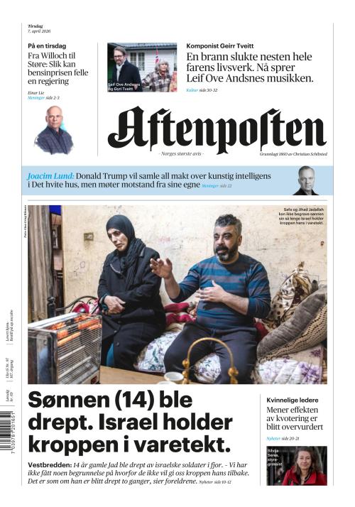 Aftenposten 7.4.2026