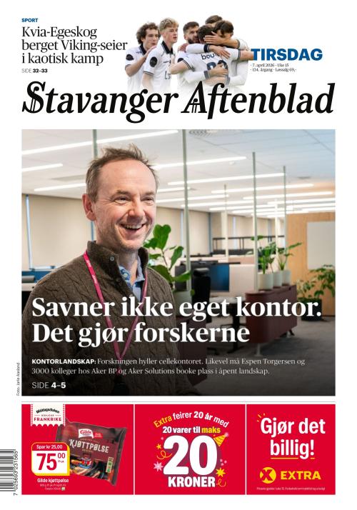 Stavanger Aftenblad 7.4.2026