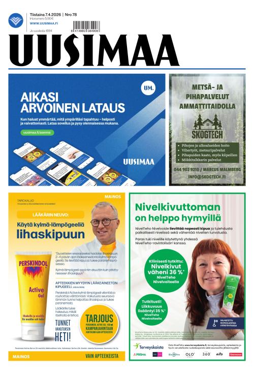 Uusimaa 7.4.2026