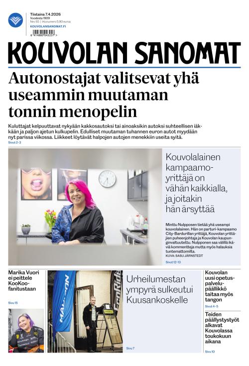 Kouvolan Sanomat 7.4.2026