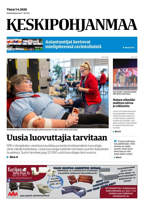 Keskipohjanmaa 7.4.2026