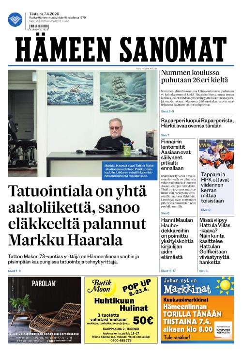 Hämeen Sanomat 7.4.2026