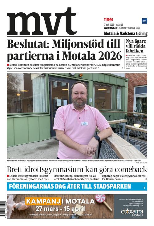 Motala Vadstena Tidning 7.4.2026