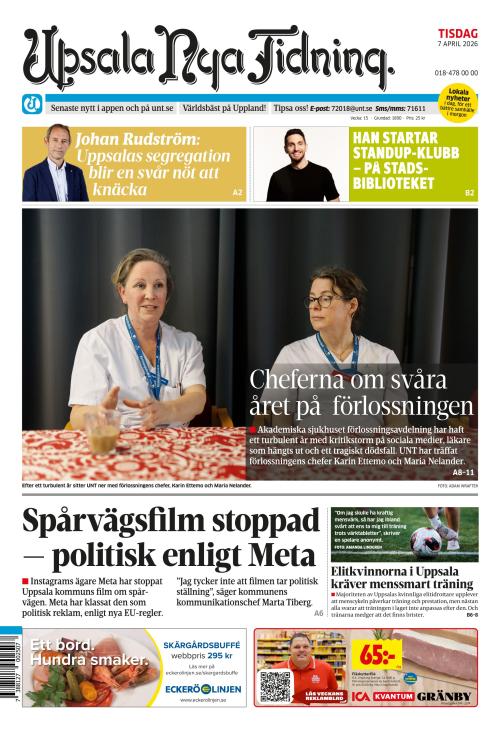 Upsala Nya Tidning 7.4.2026