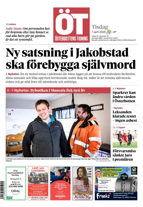 Österbottens Tidning 7.4.2026