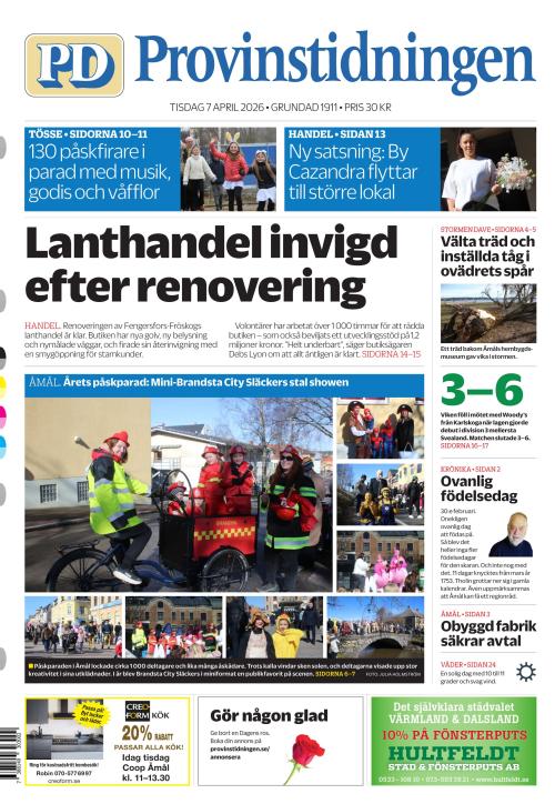 Provinstidningen Dalsland 7.4.2026