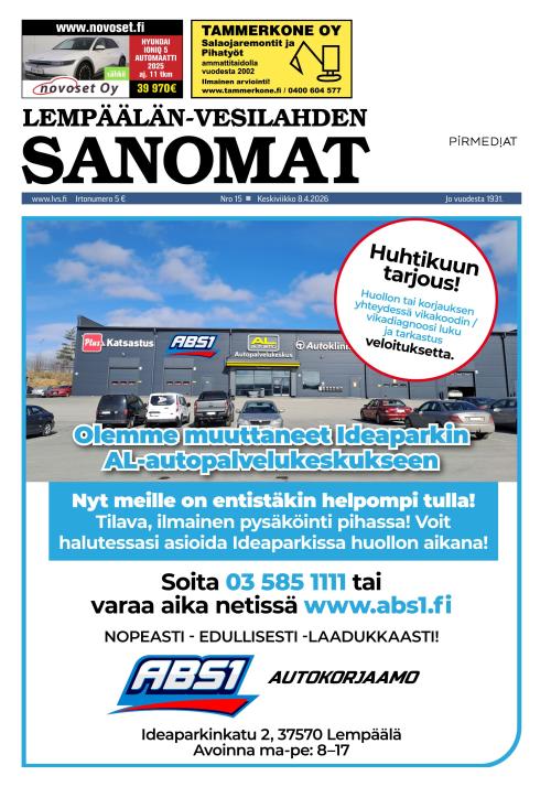 Lempäälän-Vesilahden Sanomat 8.4.2026