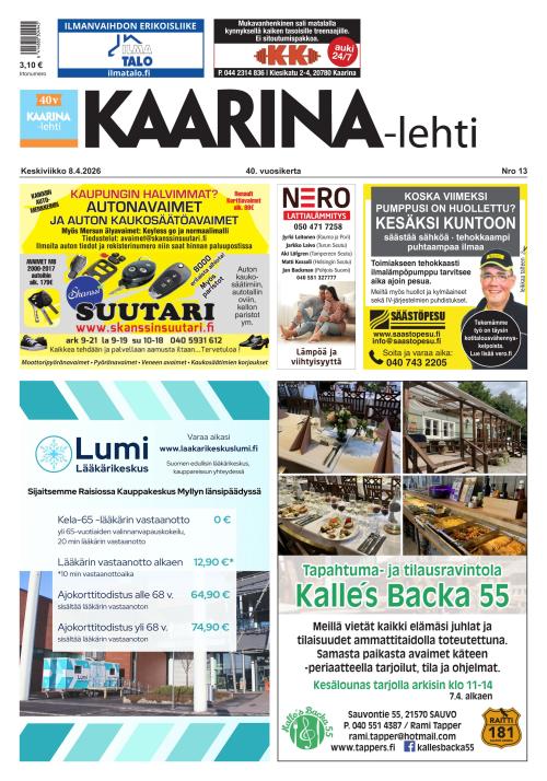 Kaarina-lehti 8.4.2026