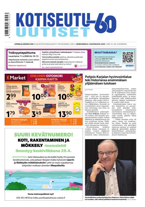 Kotiseutu-uutiset 8.4.2026