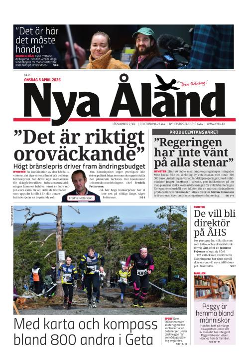 Nya Åland 8.4.2026