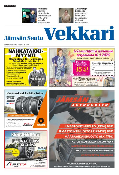 Jämsän Seutu ja Vekkari 8.4.2026