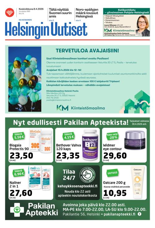 Helsingin Uutiset (Keskinen) 8.4.2026