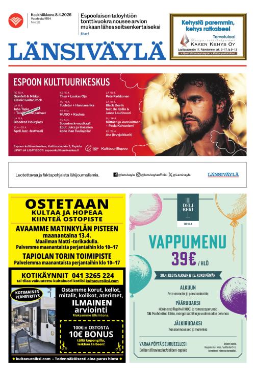 Länsiväylä 8.4.2026