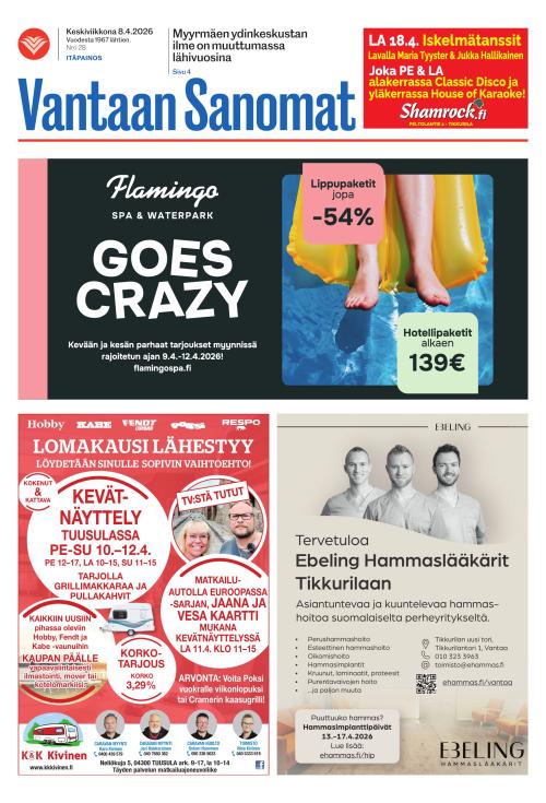 Vantaan Sanomat (Itä) 8.4.2026
