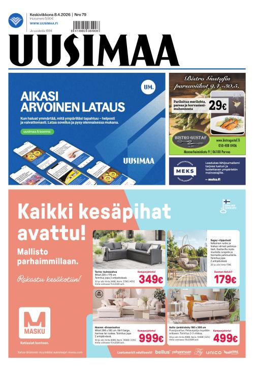 Uusimaa 8.4.2026