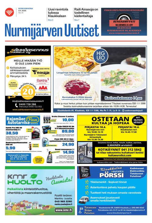 Nurmijärven Uutiset 8.4.2026