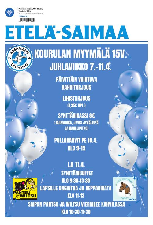 Etelä-Saimaa 8.4.2026