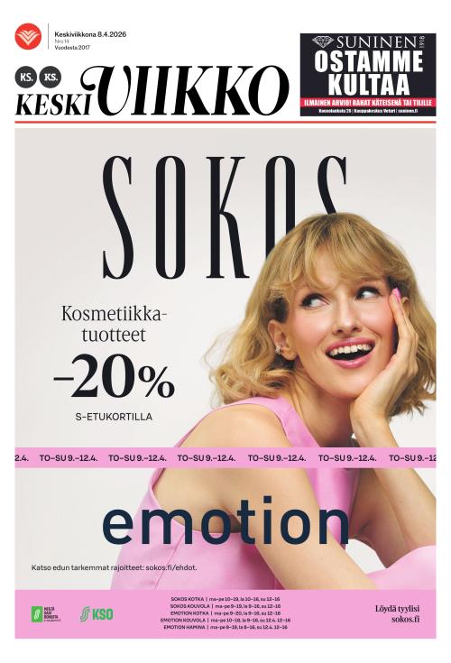 KS Keskiviikko (Kouvolan Sanomat ja Kymen Sanomat -liitteet) 8.4.2026