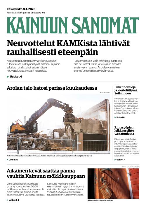 Kainuun Sanomat 8.4.2026