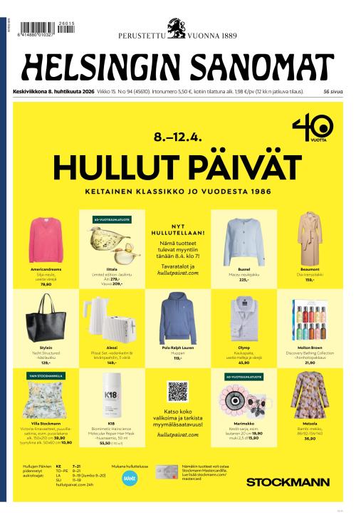 Helsingin Sanomat 8.4.2026