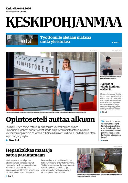 Keskipohjanmaa 8.4.2026