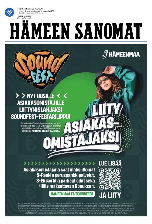 Hämeen Sanomat 8.4.2026