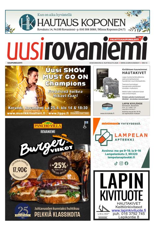 Uusi Rovaniemi 8.4.2026