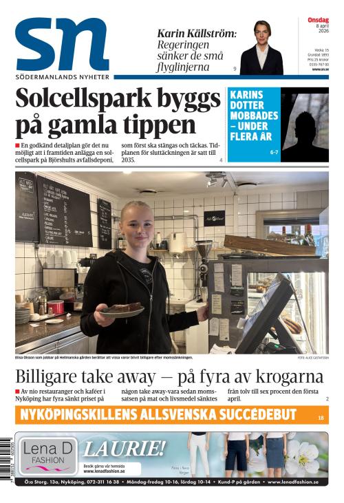 Södermanlands Nyheter 8.4.2026
