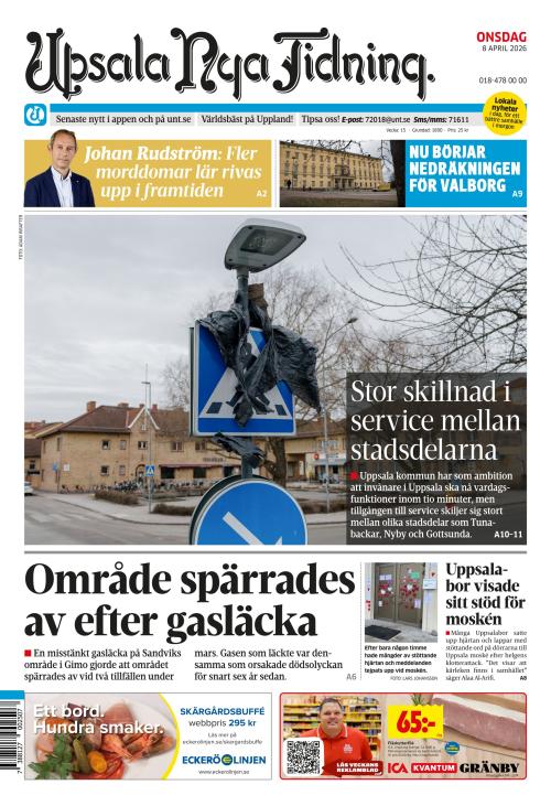 Upsala Nya Tidning 8.4.2026