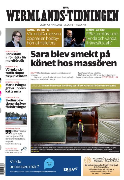 Nya Wermlands-Tidningen 8.4.2026