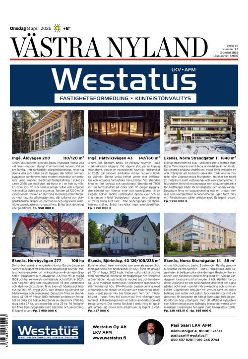 Västra Nyland 8.4.2026