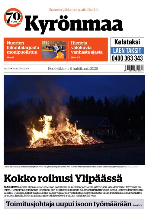 Kyrönmaa-lehti 8.4.2026