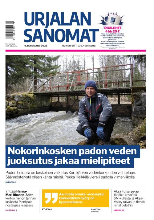 Urjalan Sanomat 9.4.2026