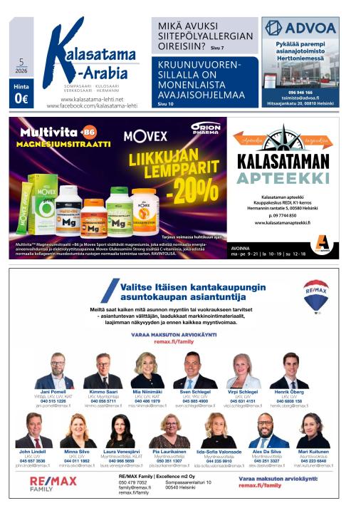 Kalasatama-Arabia 9.4.2026