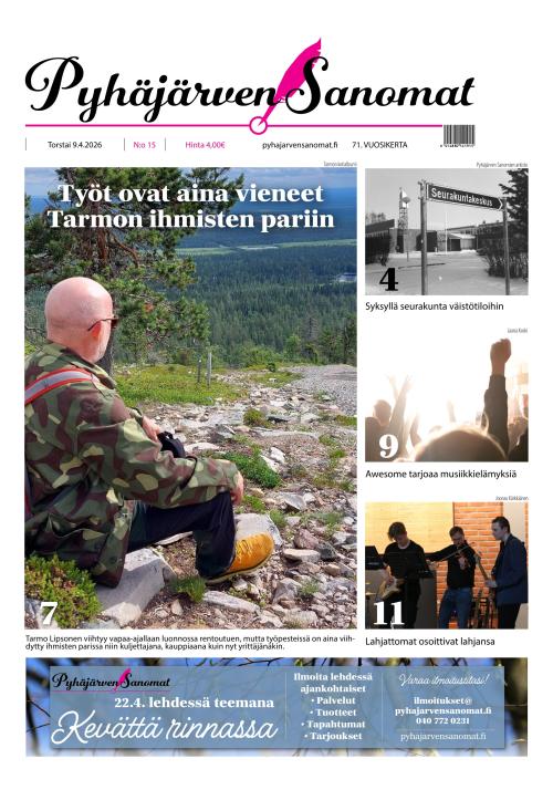 Pyhäjärven Sanomat 9.4.2026