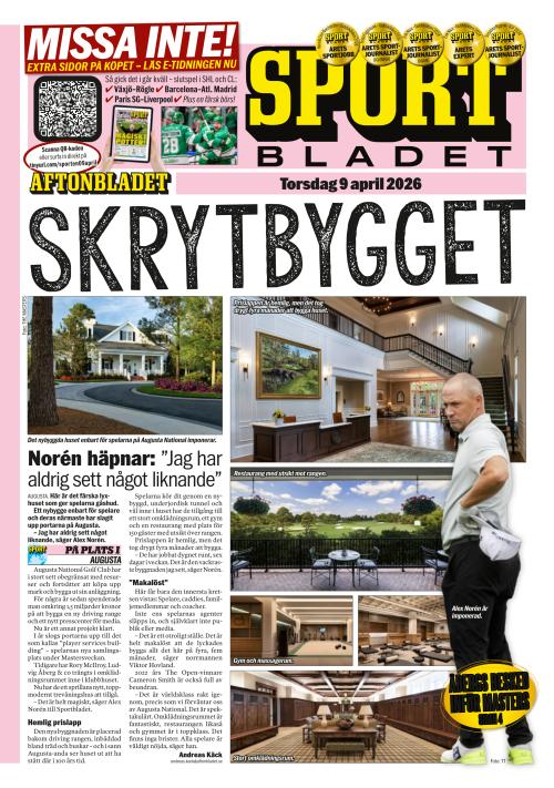 Aftonbladet Sportbladet 9.4.2026