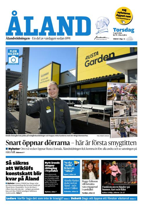 Ålandstidningen 9.4.2026