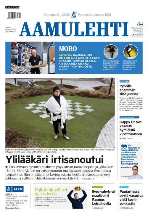 Aamulehti 9.4.2026