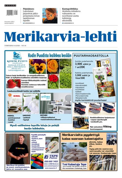 Merikarvia-lehti 9.4.2026