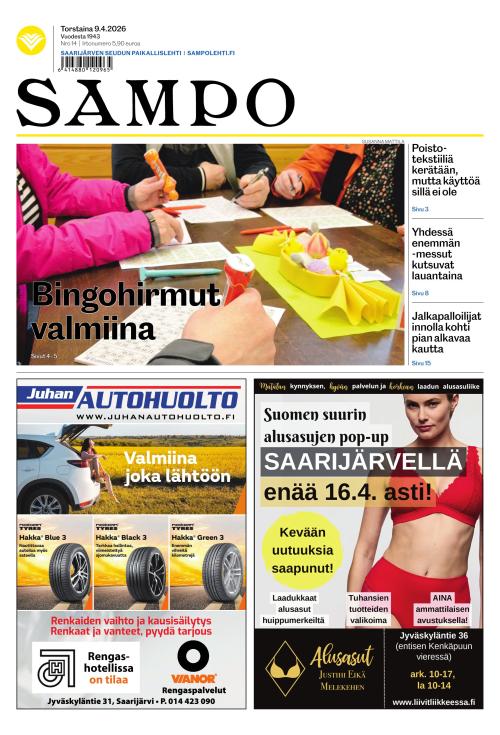 Sampo-lehti 9.4.2026