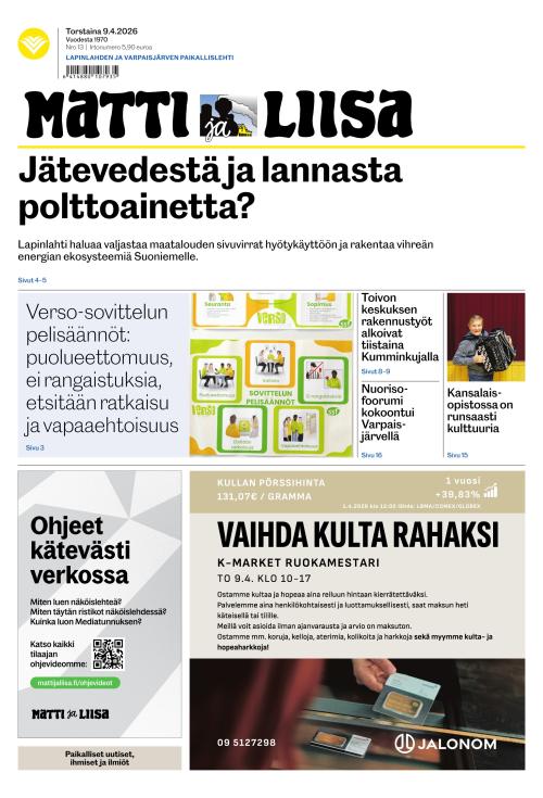 Matti ja Liisa 9.4.2026