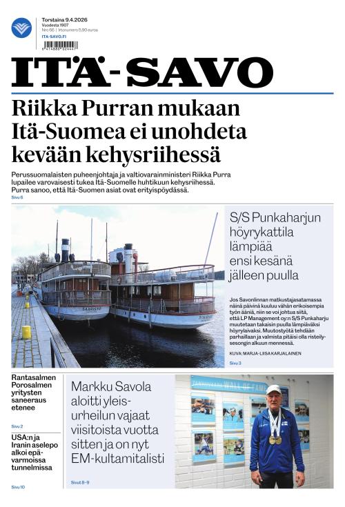 Itä-Savo 9.4.2026