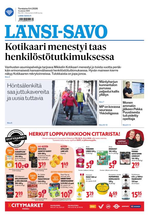 Länsi-Savo 9.4.2026
