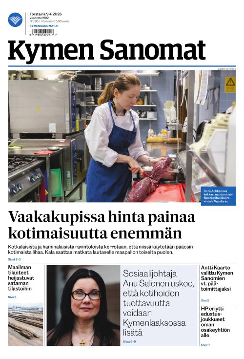 Kymen Sanomat 9.4.2026