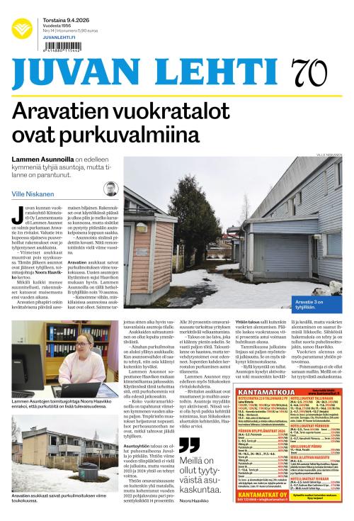 Juvan lehti 9.4.2026