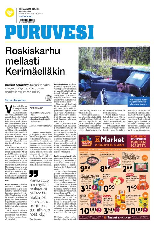 Puruvesi-lehti 9.4.2026